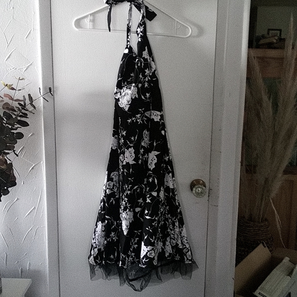 I hot summer dress, XL, white and back